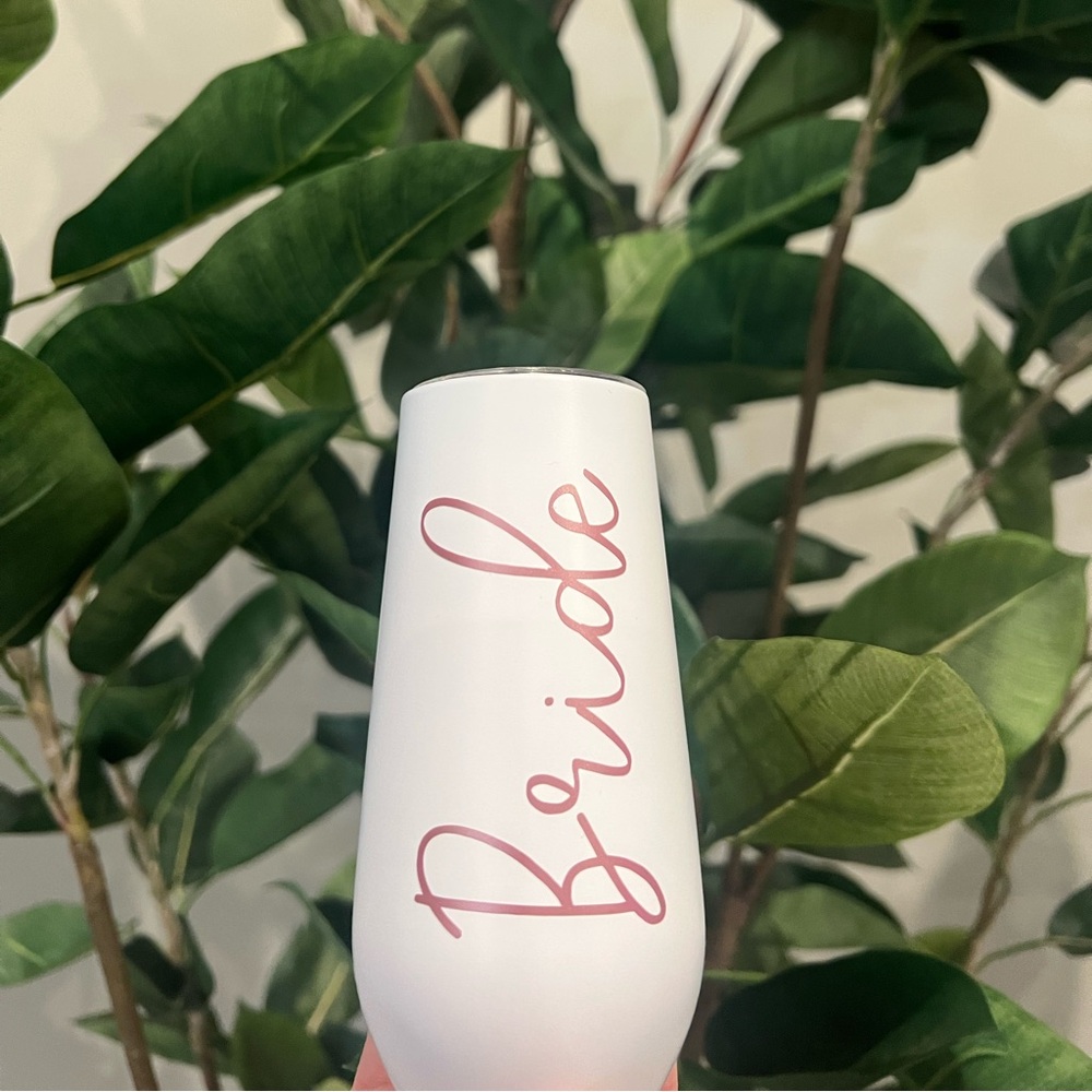 Bride wine flute